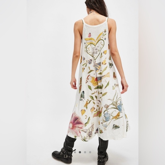 ISO Magnolia Pearl Botanical Butterfly Maxi Top - Picture 3 of 3